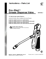Graco Pro–Shot 242055 B Series Instructions-Parts List Manual preview