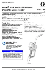 Предварительный просмотр 1 страницы Graco Pulse 25M317 Repair Manual