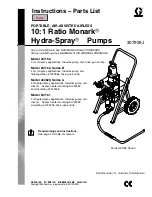 Graco Ratio Monark Hydra-Spray Series Instructions-Parts List Manual предпросмотр