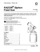 Graco RAZOR 2288588 Instructions-Parts List Manual preview