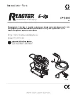 Предварительный просмотр 1 страницы Graco Reactor E-8p 3A1602H Instructions - Parts Manual