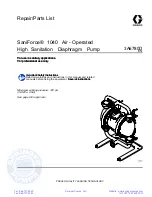 Graco SaniForce 1040 Repair Parts List Manual предпросмотр