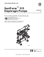 Graco SaniForce 515 Instructions For Use Manual preview