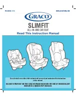 Graco SLIMFIT Instruction Manual предпросмотр