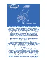 Preview for 1 page of Graco SnugRider Elite Owner'S Manual