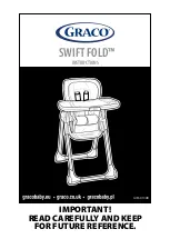 Предварительный просмотр 1 страницы Graco Swift Fold Instructions Manual