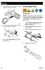 Предварительный просмотр 60 страницы Graco T-MAX 506 Operation - Repair - Parts