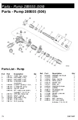 Предварительный просмотр 74 страницы Graco T-MAX 506 Operation - Repair - Parts