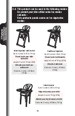 Preview for 10 page of Graco Table2Table Premier Fold Owner'S Manual