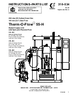 Preview for 1 page of Graco Therm-O-Flow 55-H Instructions-Parts List Manual