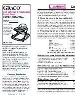 Preview for 1 page of Graco Tot Wheels Entertainer 4033 Owner'S Manual