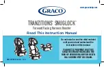 Graco TRANZITIONS SNUGLOCK Instruction Manual предпросмотр