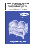 Предварительный просмотр 1 страницы Graco Twins Playards Owner'S Manual