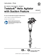 Preview for 1 page of Graco Twistork Helix 308345T Instructions - Parts Manual