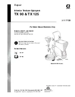 Preview for 1 page of Graco TX 125 Repair Manual