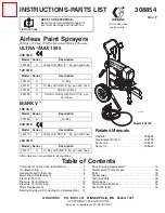 Graco Ultra Max 1595 Instructions-Parts List Manual preview