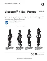 Preview for 1 page of Graco Viscount 17E230 Instructions-Parts List Manual