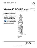 Preview for 1 page of Graco Viscount 24E337 Instructions-Parts List Manual