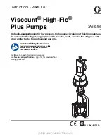 Graco Viscount High-Flo Plus 25E932 Instructions-Parts List Manual предпросмотр