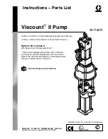 Preview for 1 page of Graco Viscount II 210313 Instructions-Parts List Manual