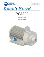 Preview for 1 page of Graco WHITE KNIGHT PCA300 Owner'S Manual