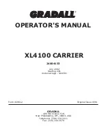 Preview for 1 page of Gradall XL4100 Operator'S Manual