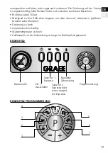 Preview for 17 page of Graef baronessa Operating Instructions Manual