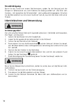 Preview for 10 page of Graef CH 501 Operating Instructions Manual