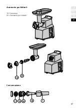 Предварительный просмотр 47 страницы Graef Fleischwolf FW 700 Instruction Manual