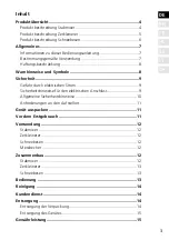 Preview for 3 page of Graef HB 501 Operating Instructions Manual