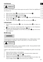 Preview for 13 page of Graef HB 501 Operating Instructions Manual