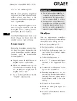 Preview for 82 page of Graef M6 Operating Instructions Manual