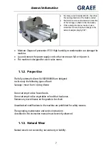 Предварительный просмотр 7 страницы Graef VA 802 Operating Manual