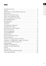 Preview for 3 page of Graef WK 501 Operating Instructions Manual