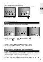 Preview for 61 page of Graef WK 501 Operating Instructions Manual