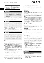 Preview for 9 page of Graef Wk 71 Operating Instructions Manual