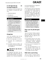 Preview for 61 page of Graef WK 80 Operating Instructions Manual