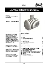 Preview for 11 page of Graf 370605 Installation And Maintenance Instructions Manual