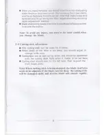 Preview for 10 page of Grafalex 450VS+ Operation Instructions Manual