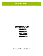 Grafenthal PR-1000 User Manual preview