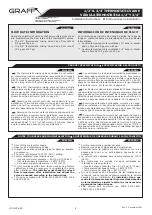 Preview for 4 page of Graff 8000 Installation Instructions Manual