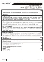 Preview for 9 page of Graff ATRIA Instructions For Assembly And Use