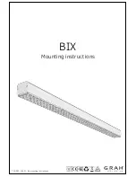 GRAH Lighting BIX Mounting Instructions preview