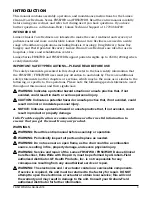 Предварительный просмотр 3 страницы Graham-Field Health Products Lumex FR587WD Series Assembly And Operating Instructions Manual