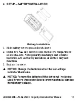 Предварительный просмотр 11 страницы Graham Field John Bunn JB02020 User Manual