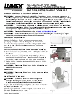 Graham Field Lumex 7103-HLDR-1 Installation & Operation Instructions preview