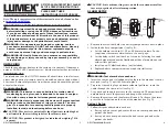 Предварительный просмотр 1 страницы Graham Field LUMEX GF13702 Setup & Operation Instructions