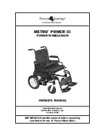 Graham Field METRO POWER III Owner'S Manual предпросмотр