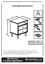 Предварительный просмотр 1 страницы Grain Wood Furniture MC0405 Assembly Instructions Manual