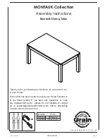 Предварительный просмотр 1 страницы Grain 963224 Assembly Instructions